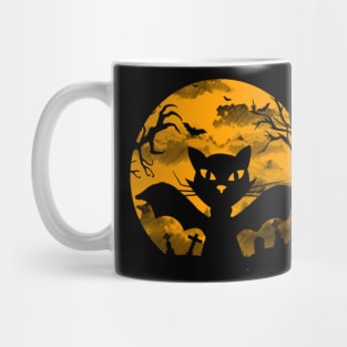 Happy halloween black cat Mug